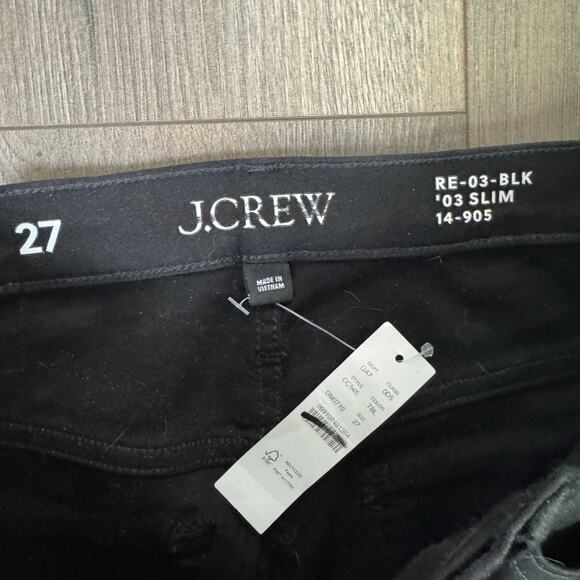 J Crew 2003 Slim Black Denim Jeans US Women's 27 New - Picture 5 of 6